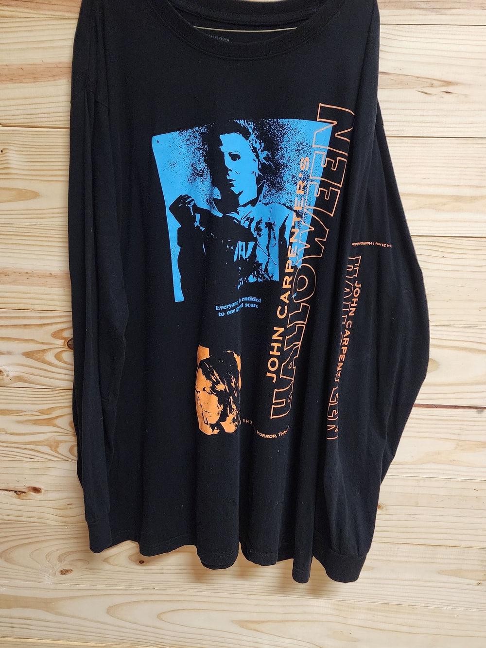 John Carpenter Halloween Graphic Long-Sleeve Shirt - Black